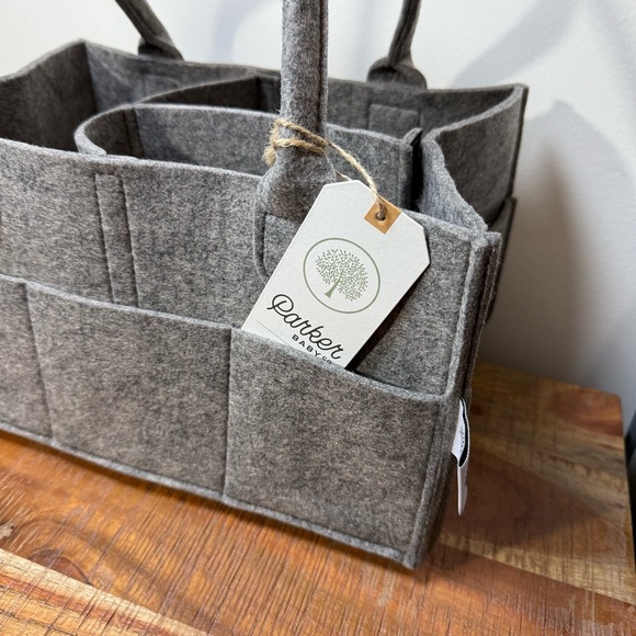Parker Baby Gray Felt Organizer Tote - Picture 2 of 3